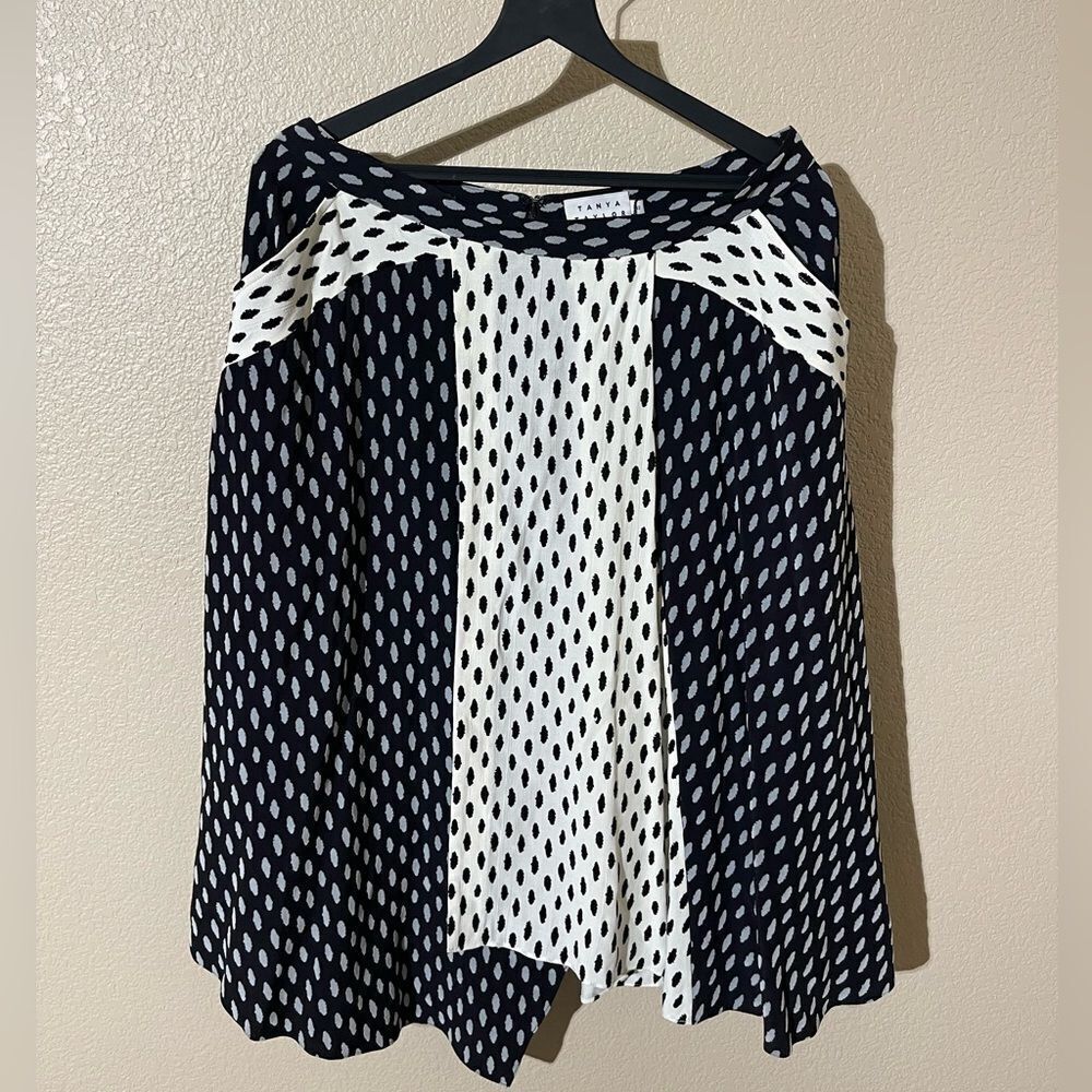 Tanya Taylor Monochrome Patterned Skirt